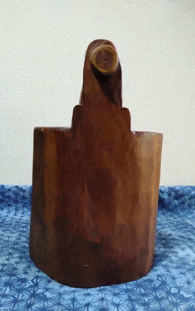 木製　くり抜き　木桶　手桶　花器