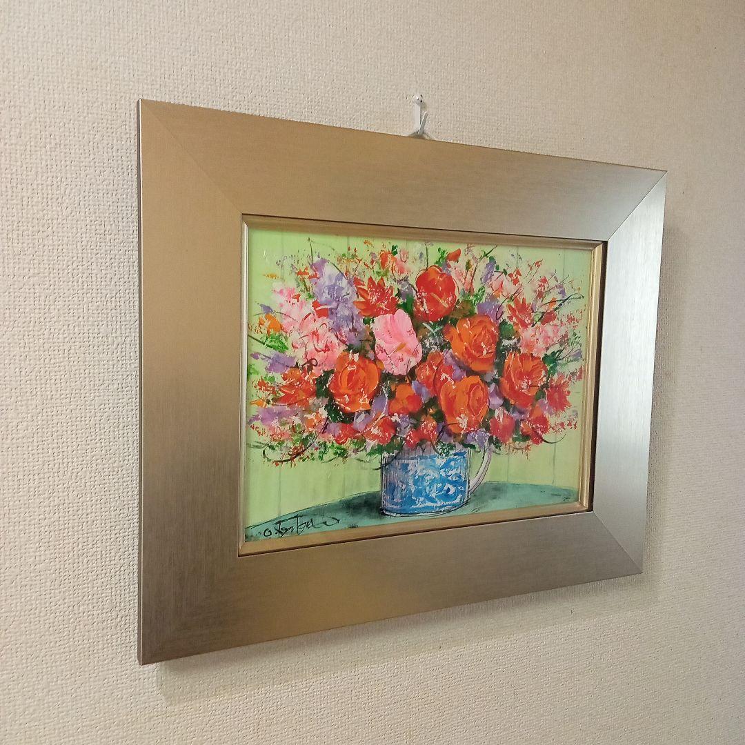 柿田治■はな■油絵■4号