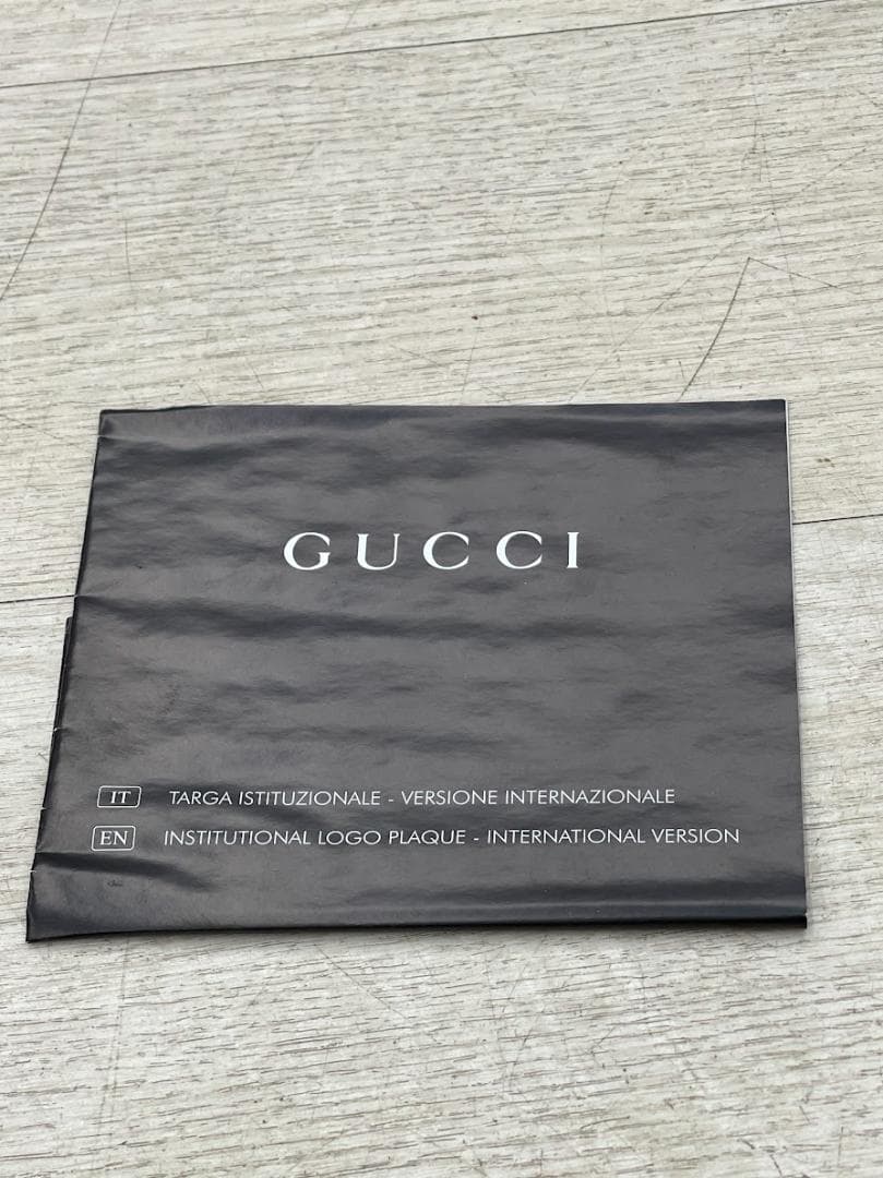 新品 グッチ ロゴプレート ディスプレイ 店舗用 イタリア製 GUCCI
