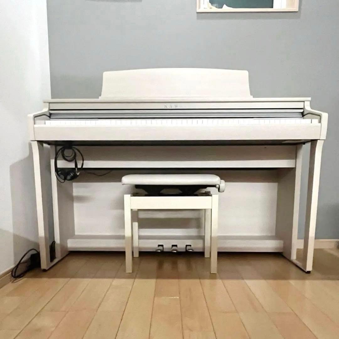 KAWAI　カワイ　電子ピアノ　CA48A 18年製　ホワイト　メトロノーム