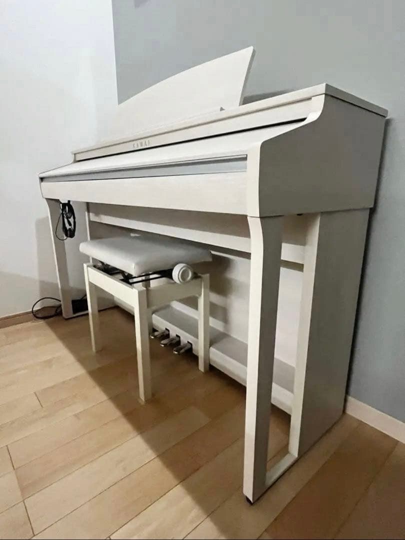 KAWAI　カワイ　電子ピアノ　CA48A 18年製　ホワイト　メトロノーム