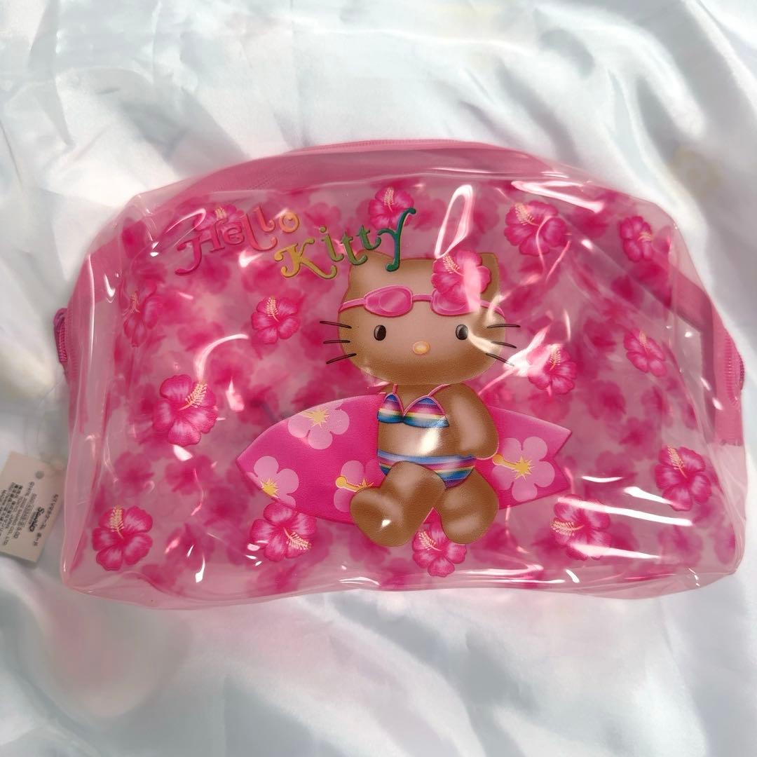 日焼けキティ ビニールポーチ 平成レトロ 小麦色
