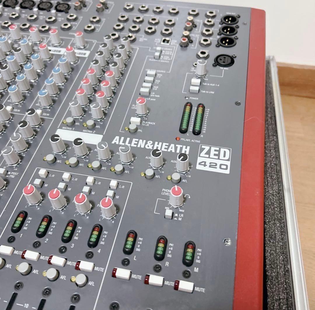 【最終値下げ】ALLEN&HEATH ZED 420 アナログミキサー ケース付