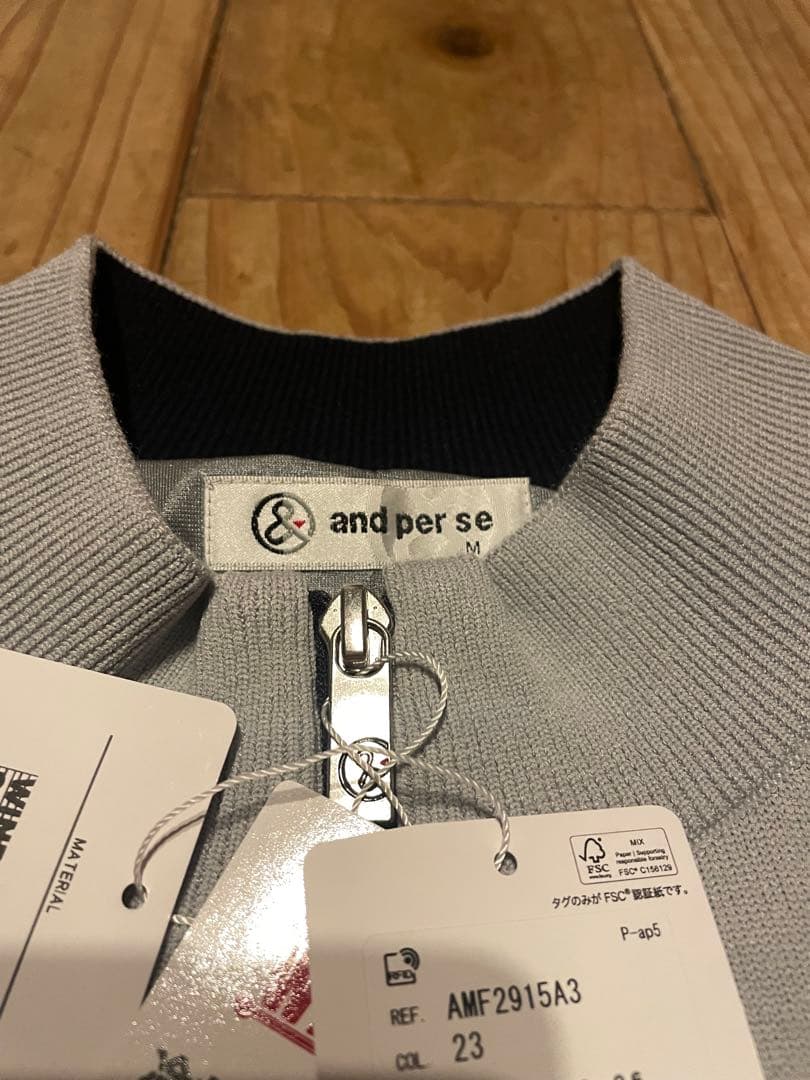 新品未使用 and per se ジップアップゴルフジャケット