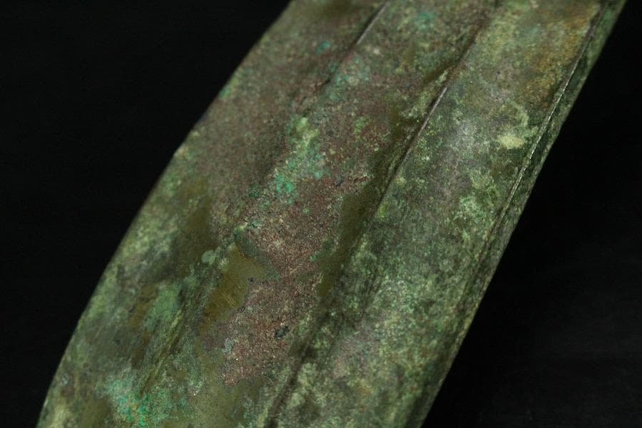 中国美術 戦国 青銅 帯駒 古美術(K-LC965)