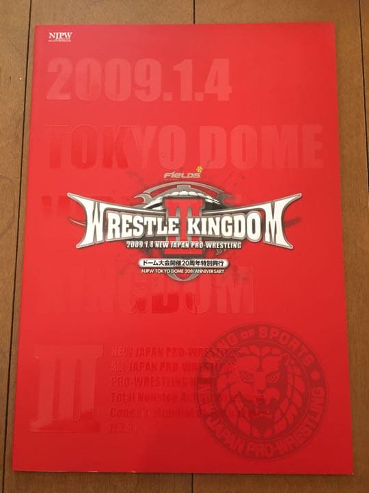 プロレス　Tシャツ　武藤敬司vs棚橋弘至プリント　記念パンフレット付き