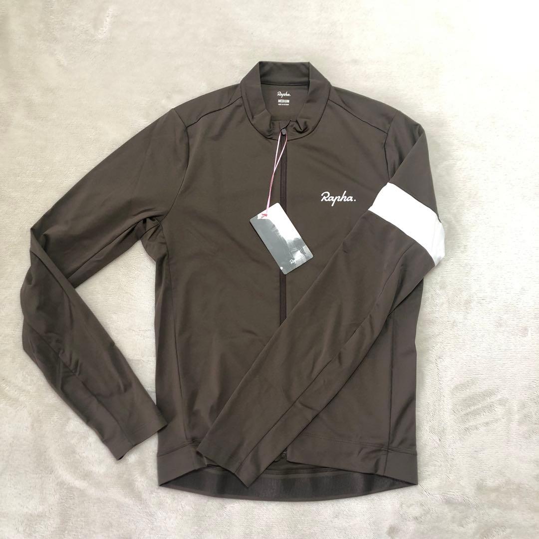 Raphaラファ メンズコアロングスリーブジャージMディープコーヒー 新品未使用