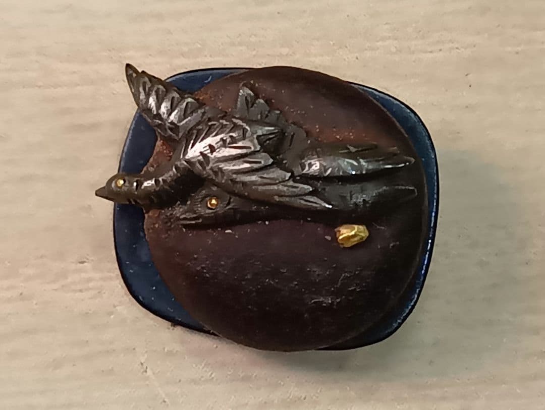 煙草入れ／前金具雁