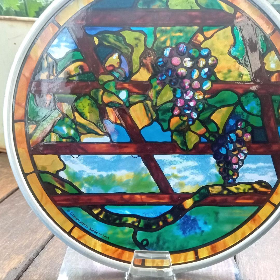 ルイスCティファニー ステンドグラス ぶどう蔓 円型 グラスマスターズ社