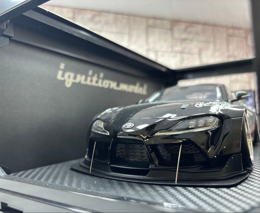 1/18ミニカー トヨタスープラ　　パンデム【新品】ブラック