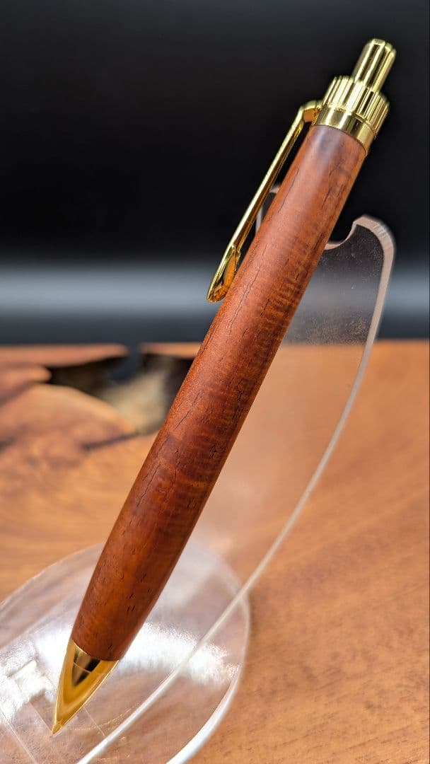 599超極上　サイアミーズローズウッド　マイクロカーリー　木軸シャーペン