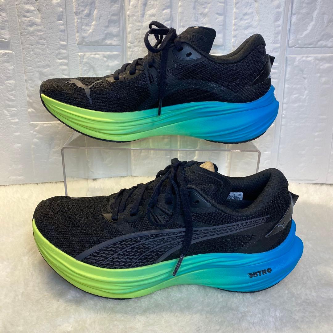【美品】PUMA DEVIATE NITRO 3 25cm ブラック