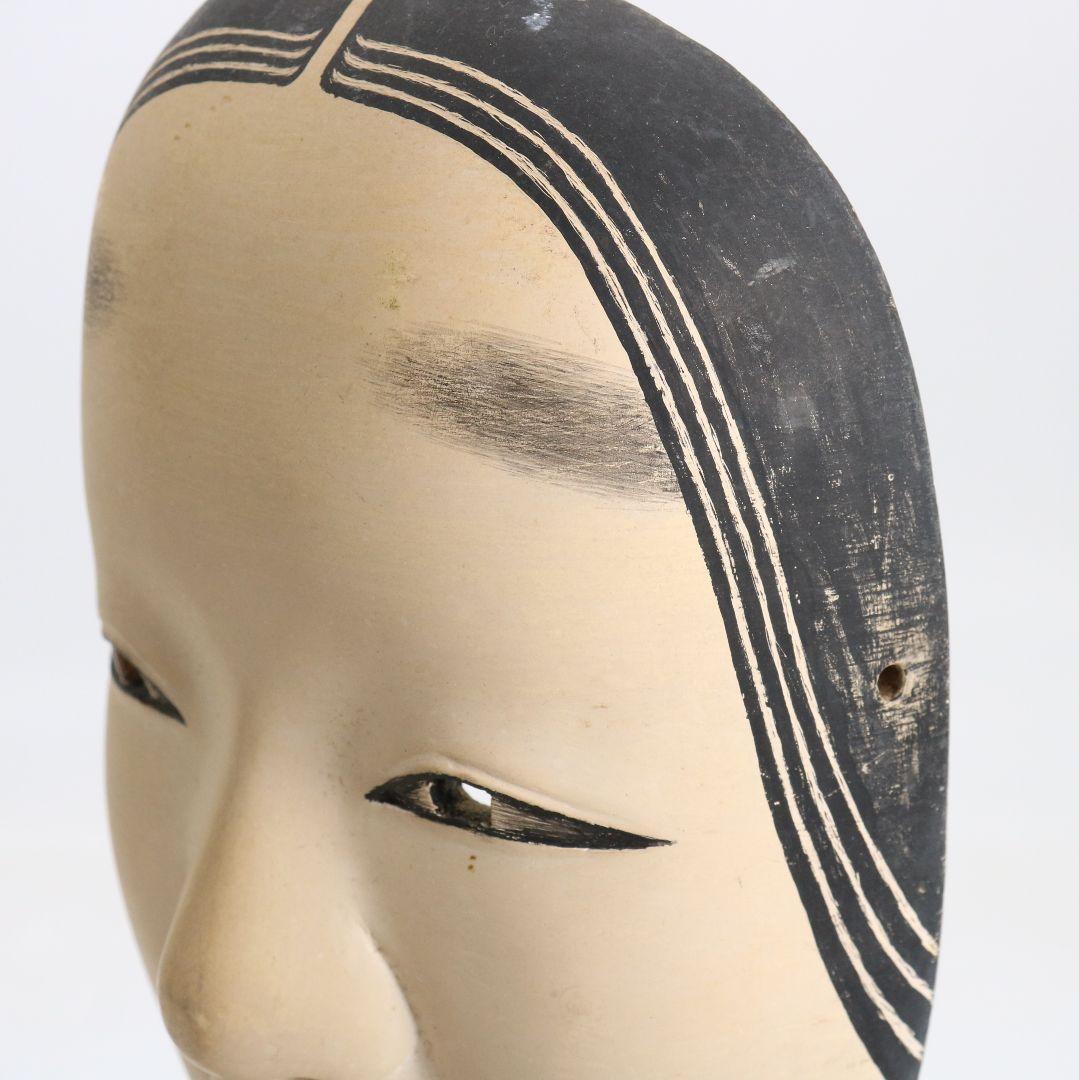 能面 小面 彩色木彫　AC1021