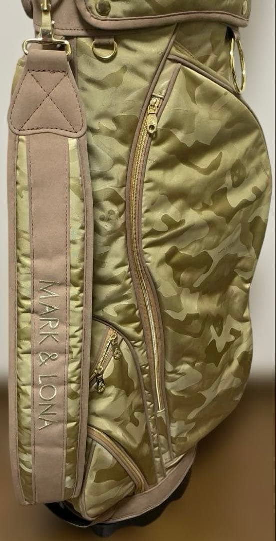 美品　3点式　MARK&LONA マークアンドロナ　カモフラ　キャディバッグ