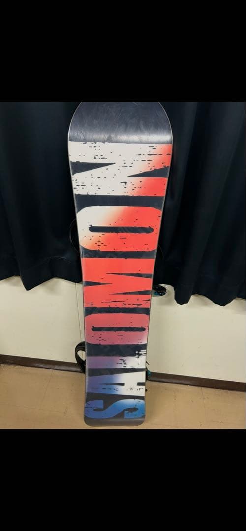 SALOMON スノーボード グラフィックデザイン バインディング付き