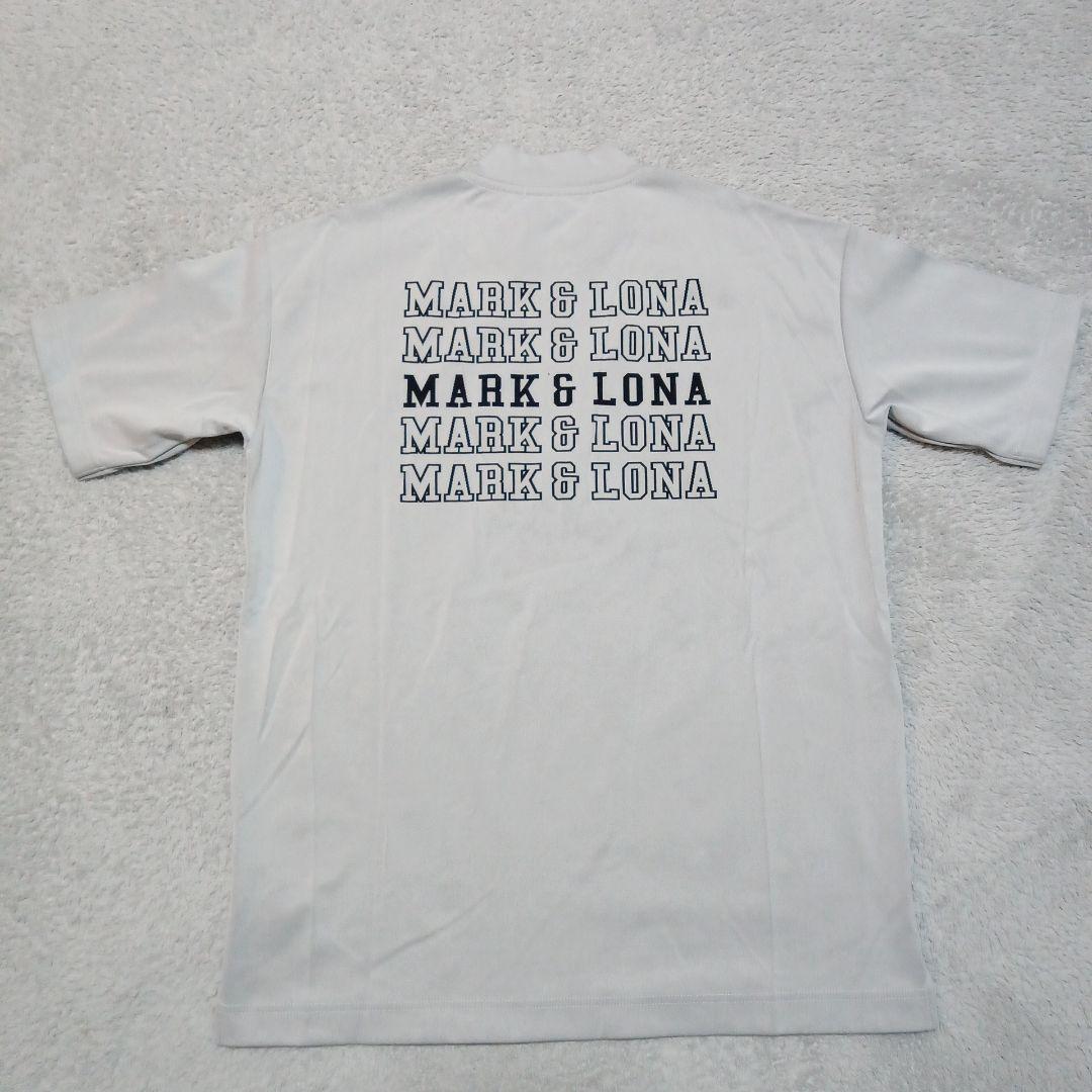 マーク&ロナ ゴルフ 半袖 ジップアップ モックネック ロゴ カットソー