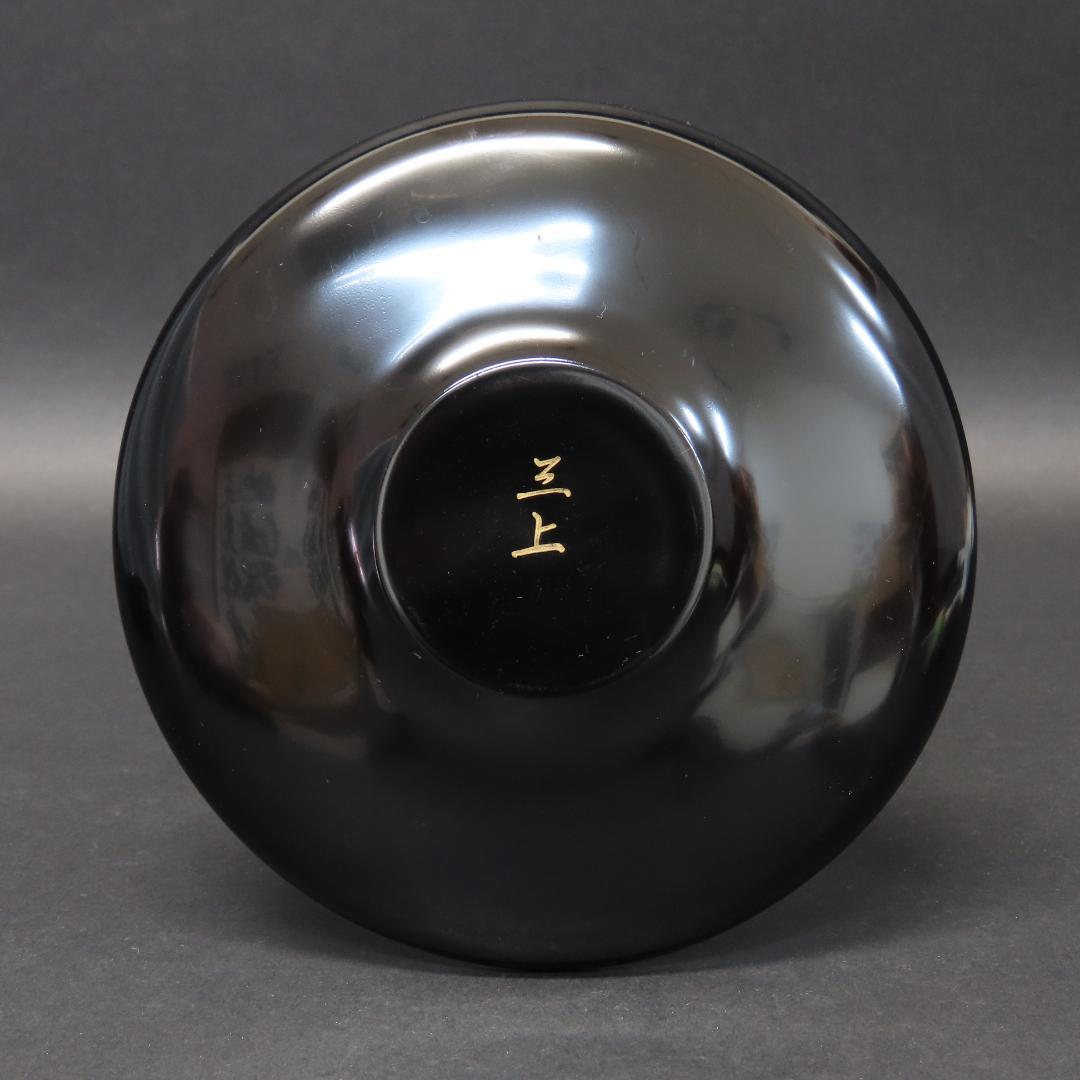 ⭕392 美品 輪島塗 木製漆塗 なでしこ図 蒔絵 茶托5客 桐箱 煎茶道具