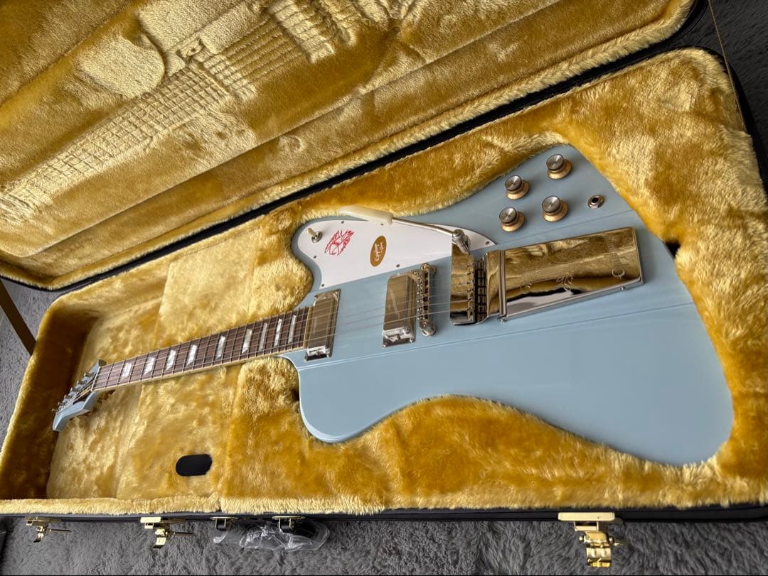 ギター epiphone 1963 firebird V frost blue