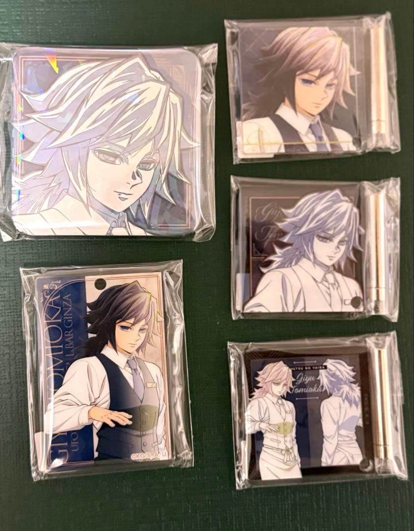 ぽ*た様 冨岡義勇 モクテルバー ロト 15点セット グリッター缶バッジ含 第1