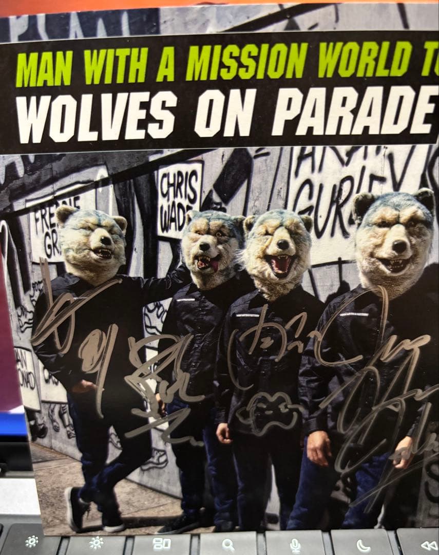 MAN WITH A MISSION 直筆サイン入りフォトカード