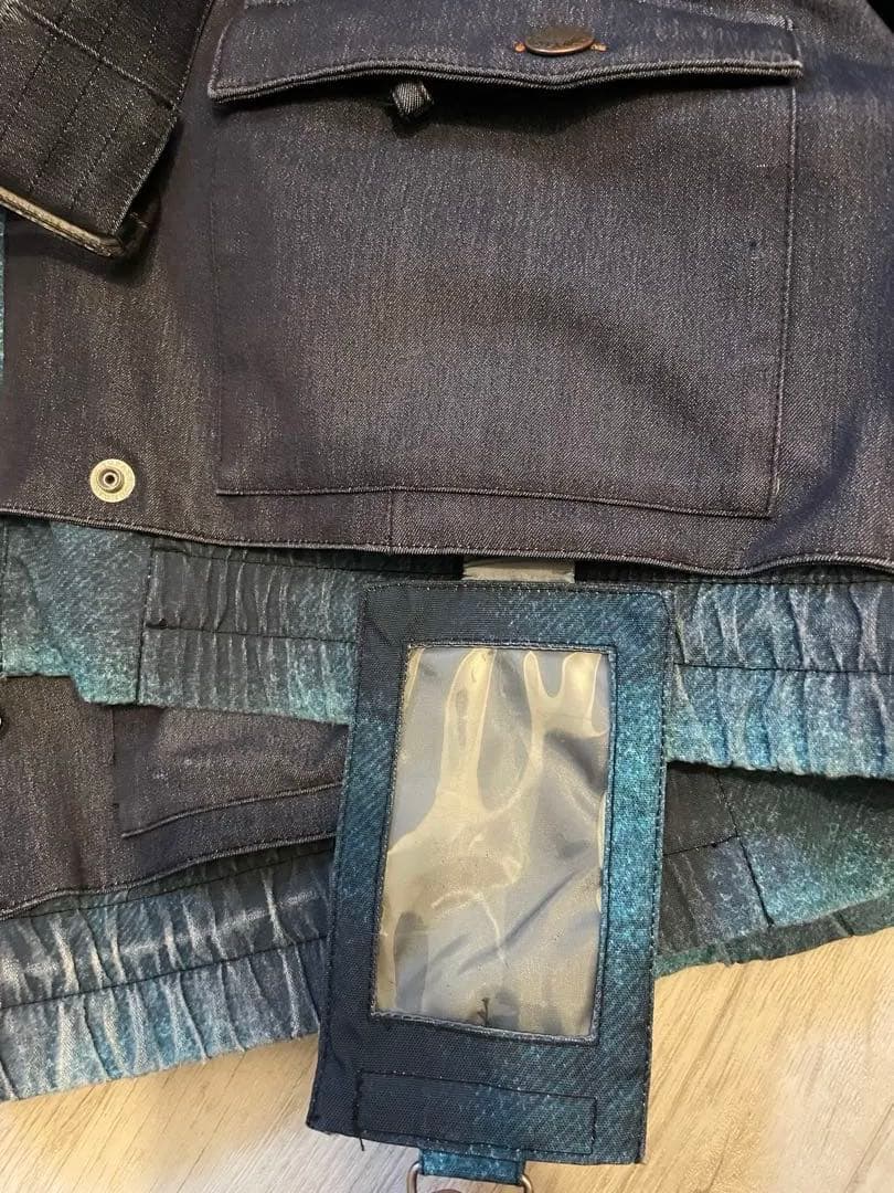 SCAPE デニムブルー　スノーボードジャケット　M