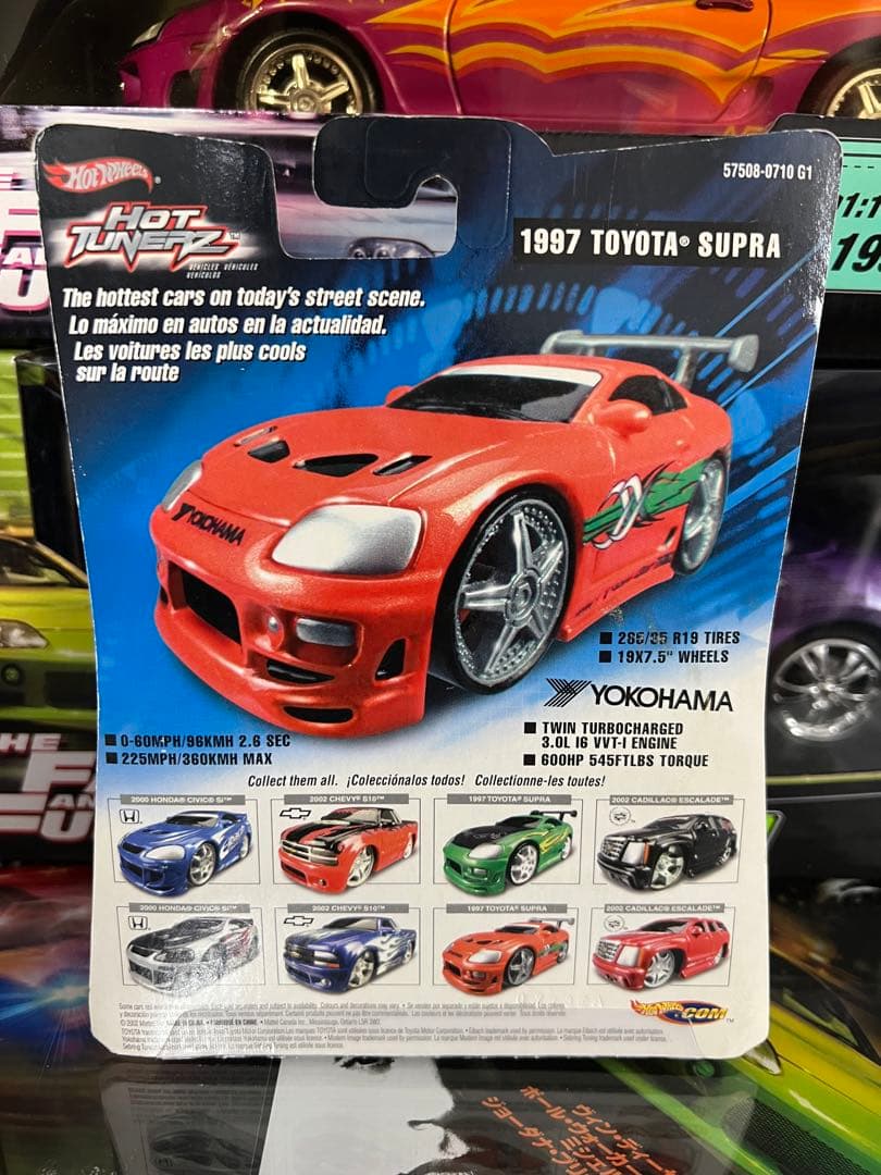 ミニカー FAST&FURIOUS Hotwheels TOYOTA SUPRA
