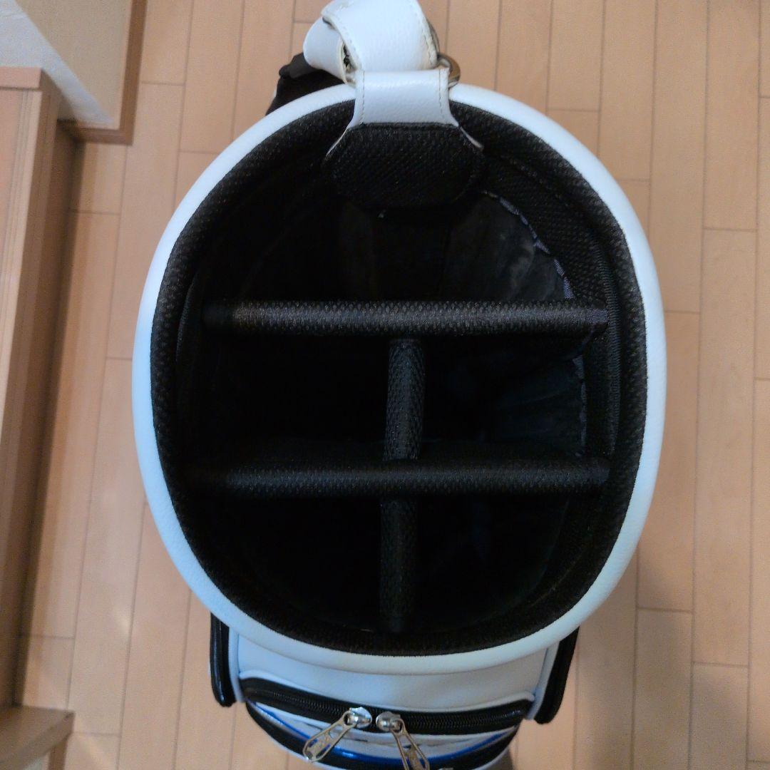 XXIO キャディバッグ ホワイト/ブルー　2024年レプリカモデル