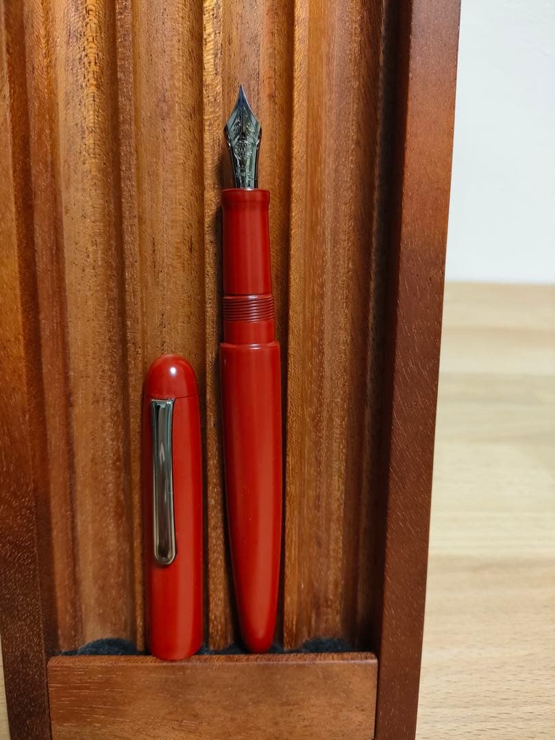 ◎4日まで限定◎中屋万年筆 朱塗り放し