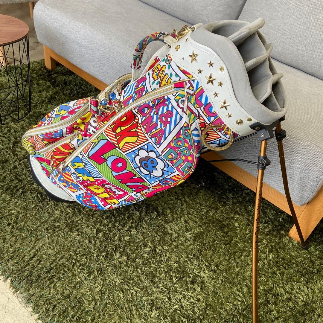 マーク＆ロナ/mark＆Lona⭐️スタンドキャディバッグ　アメコミ柄　おしゃれ