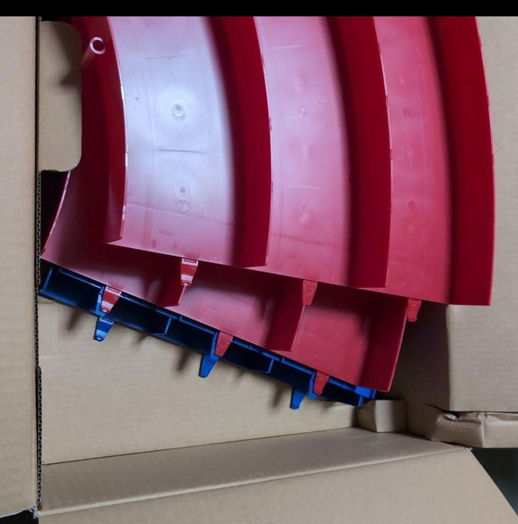 ２個セット　ミニ四駆 ジャパンカップ コース サーキット カーブ　赤青