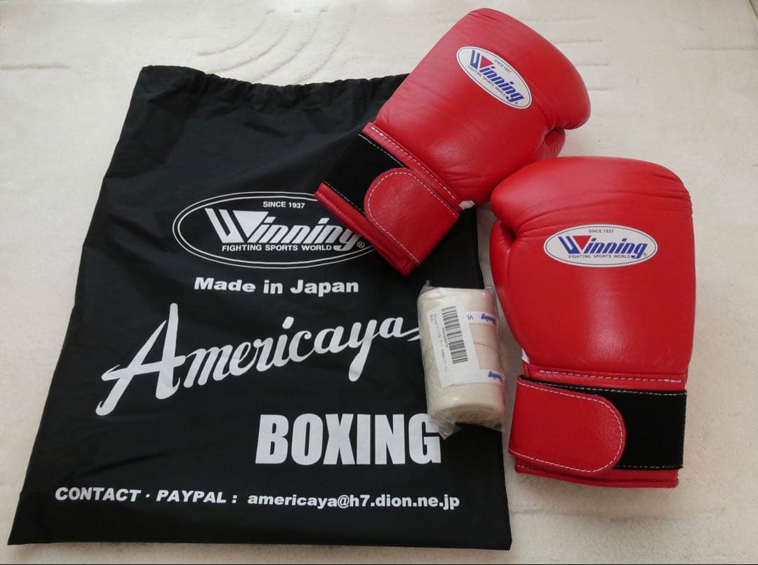 Winningボクシング グローブ マジックテープ式 1正規品 日本製 格闘技