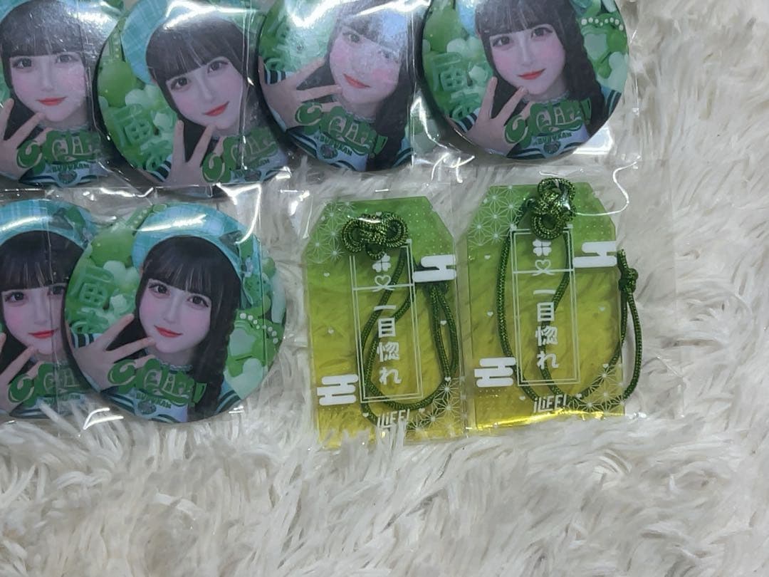 iLiFE! アイライフ 若葉のあ 缶バッジ お守りアクキー 武道館ガラポン