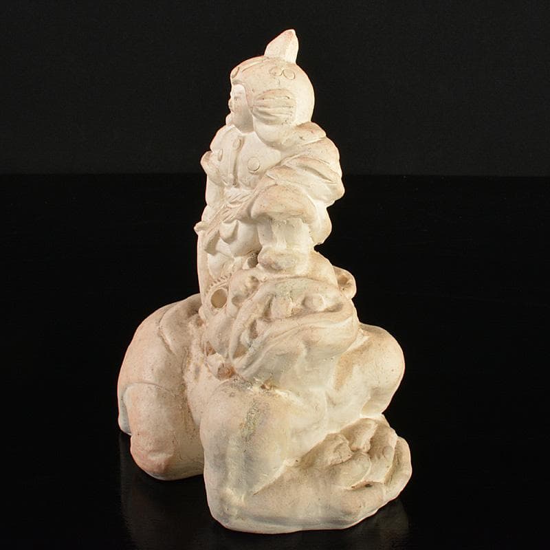 備前焼　落雁窯　古備前　白備前　置物　V　R7153