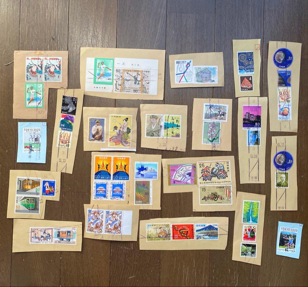 F レア　50枚　使用済み　切手　紙物　記念切手　切手趣味週間　アンティーク