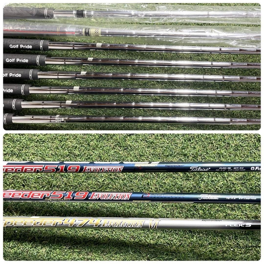 【貴重なレフティ】タイトリストTS1 TS2 ゴルフクラブセット 11本 S 左