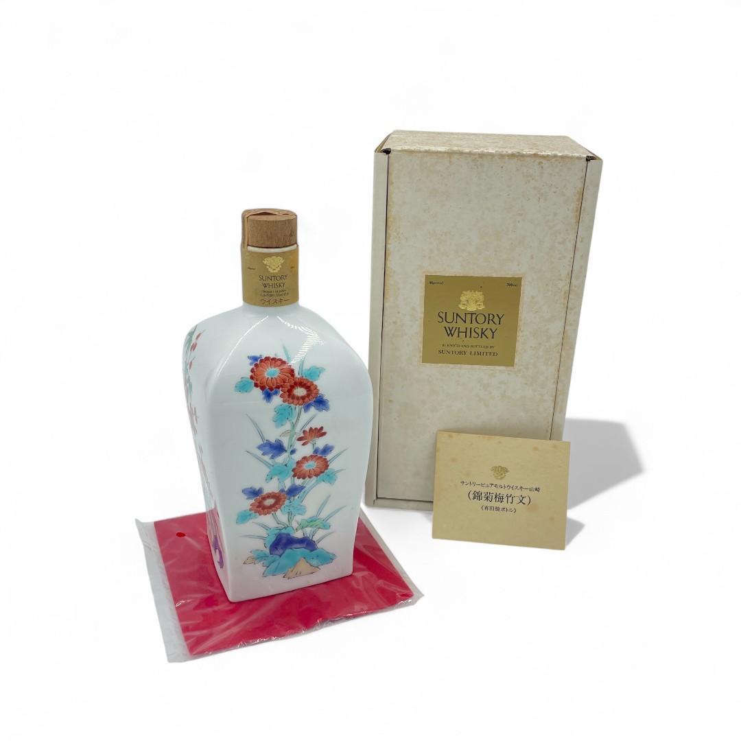 【未開栓】SUNTORY ウイスキー 山錦/菊梅竹文/700ml /陶器ボトル