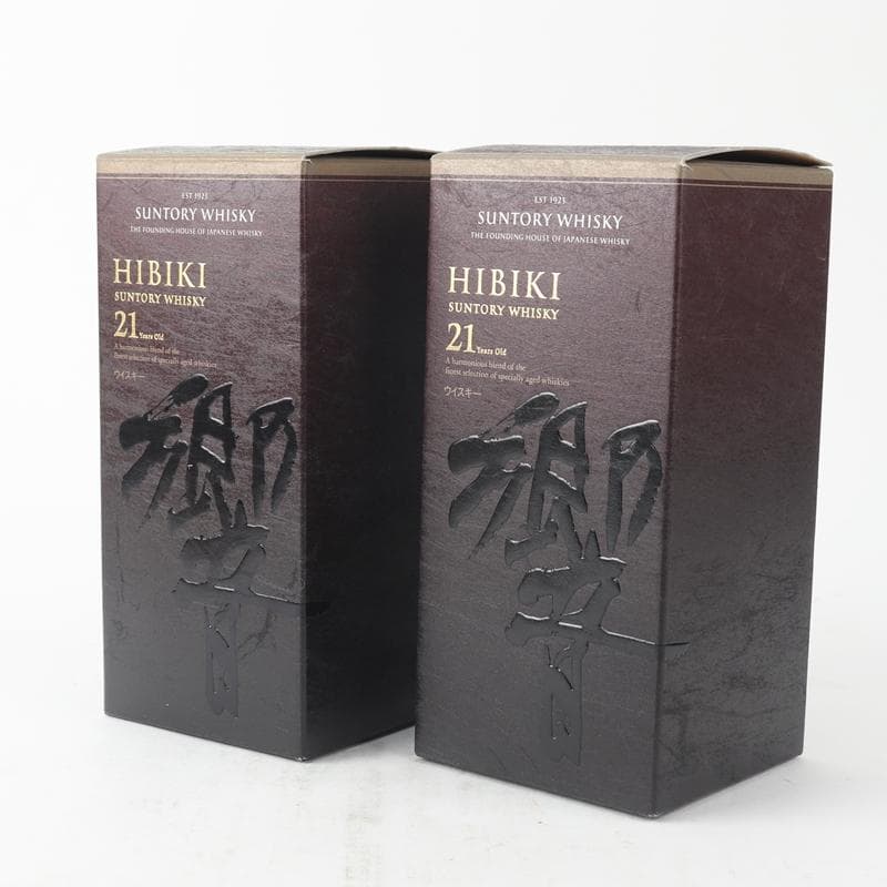 【未開封】サントリーウイスキー響21年　2本セット　T100