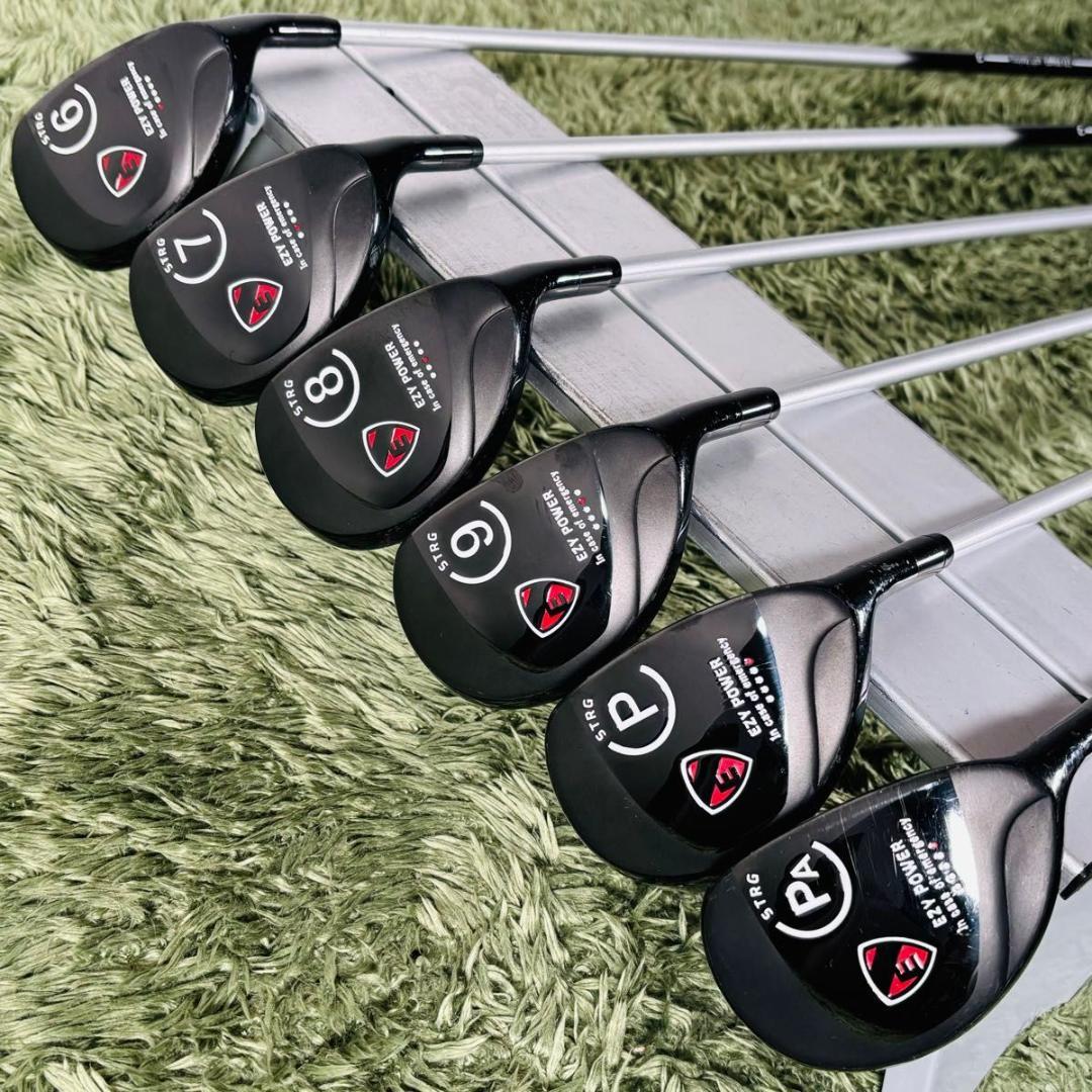 シニアゴルフ研究所 イージーパワー ユーティリティアイアン6本 メンズゴルフ