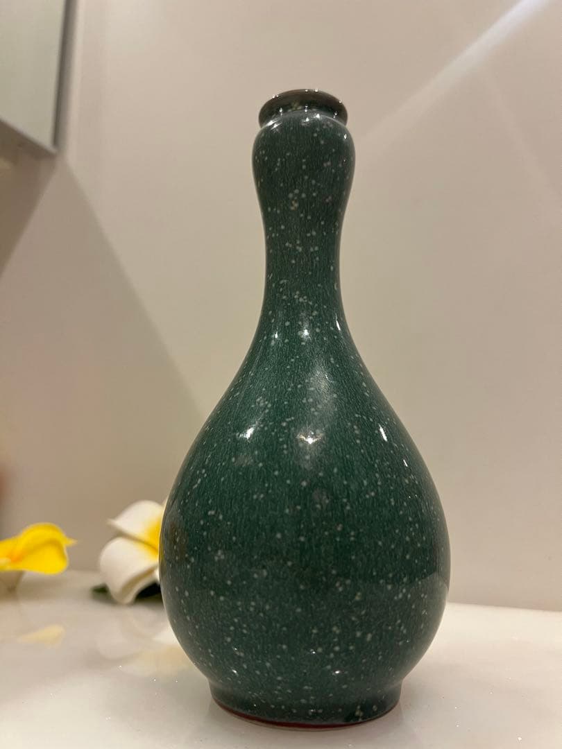 中国明清朝 の鈞窯瓶　中国骨董　古美術　唐物　中国美術品　青磁 ★ 江戸骨董