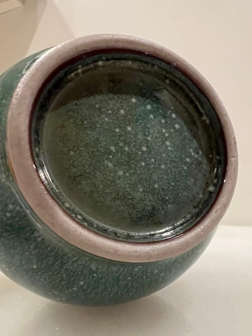 中国明清朝 の鈞窯瓶　中国骨董　古美術　唐物　中国美術品　青磁 ★ 江戸骨董