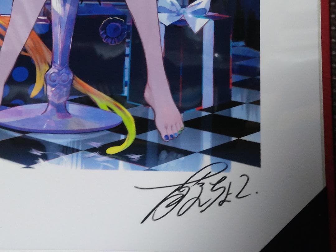 藤ちょこ画集発売記念作品展 「彩幻境」 直筆サイン入りアートグラフ　藤ちょこ