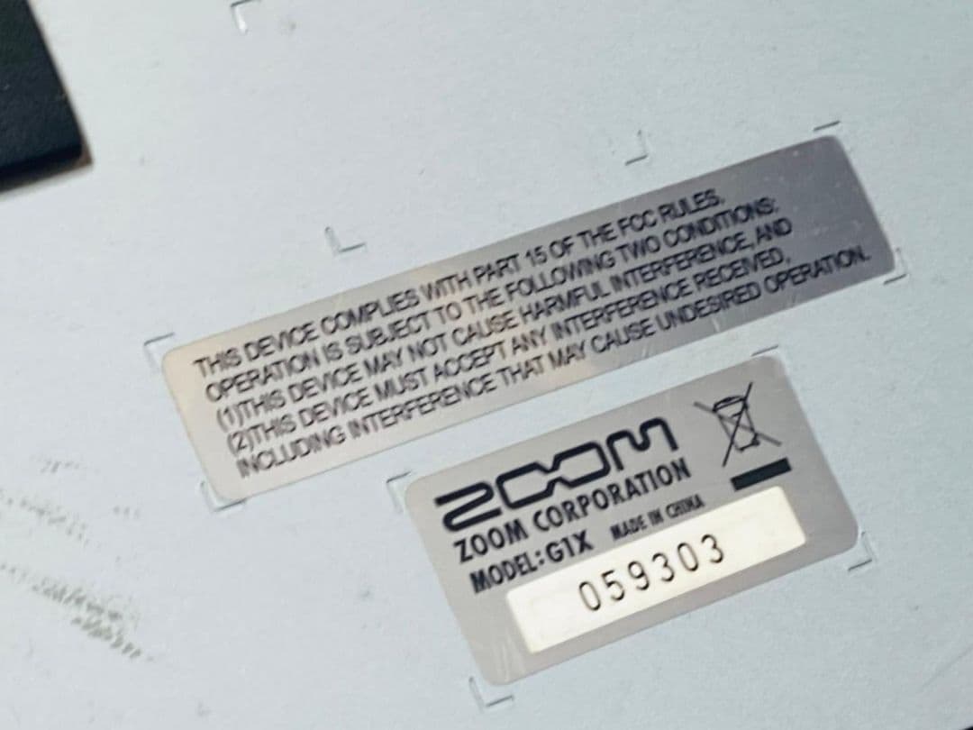 ZOOM G1X シルバー ギターエフェクターペダル