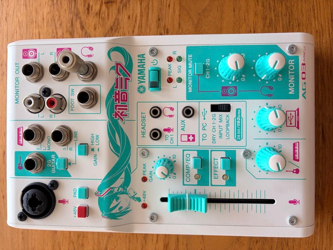 YAMAHA AG03 初音ミク　オーディオインターフェース