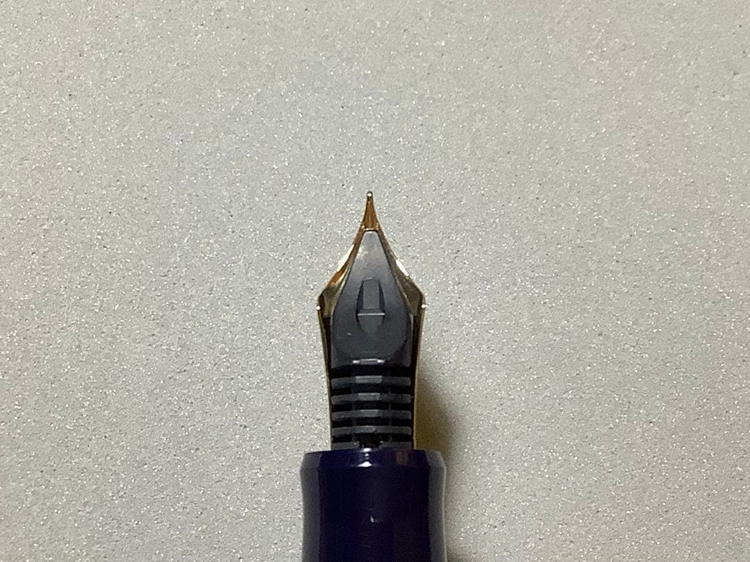 パイロットの万年筆　カスタム74　ダークブルー　ペン種: F（細字）