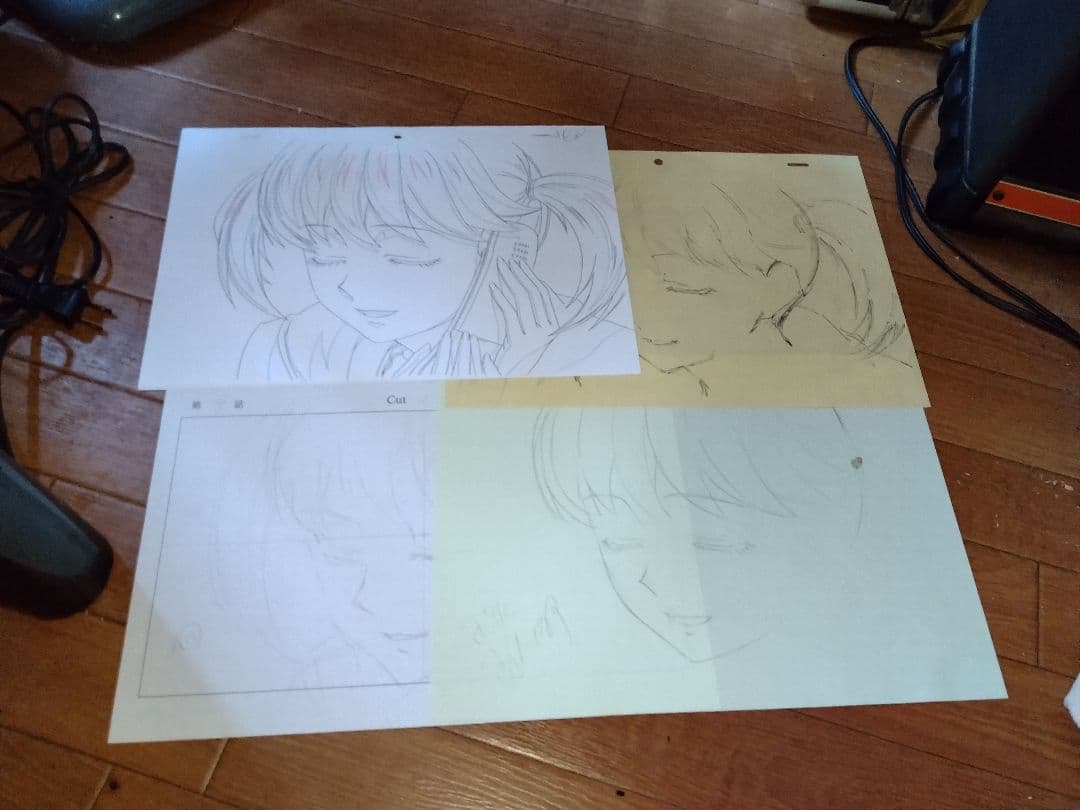 マリア様がみてる　アニメ　セル原画　福沢祐巳　松平瞳子