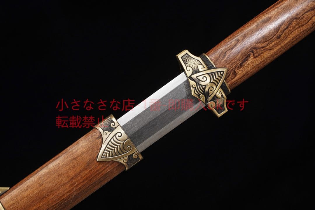 伝統宝剣百錬模様鋼問セミ   唐剣  模造刀·模擬刀  居合刀