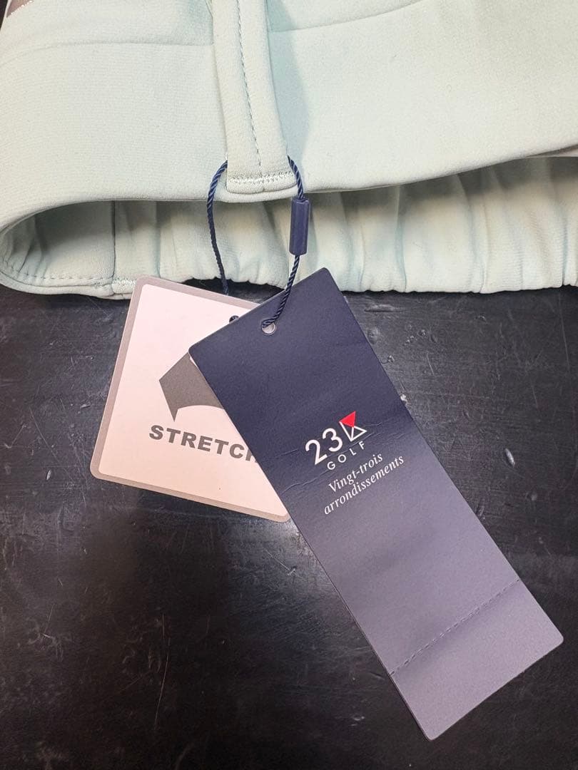 23区ゴルフ ストレッチ フレアパンツ ミントグリーン　新品　タグ付き