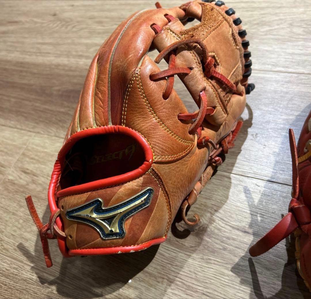 Mizuno 軟式野球グローブセット セカンド用×ファーストミット