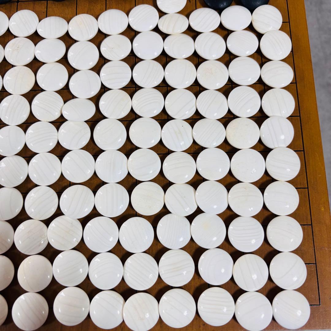 蛤碁石　31号　碁笥　白181個　黒182