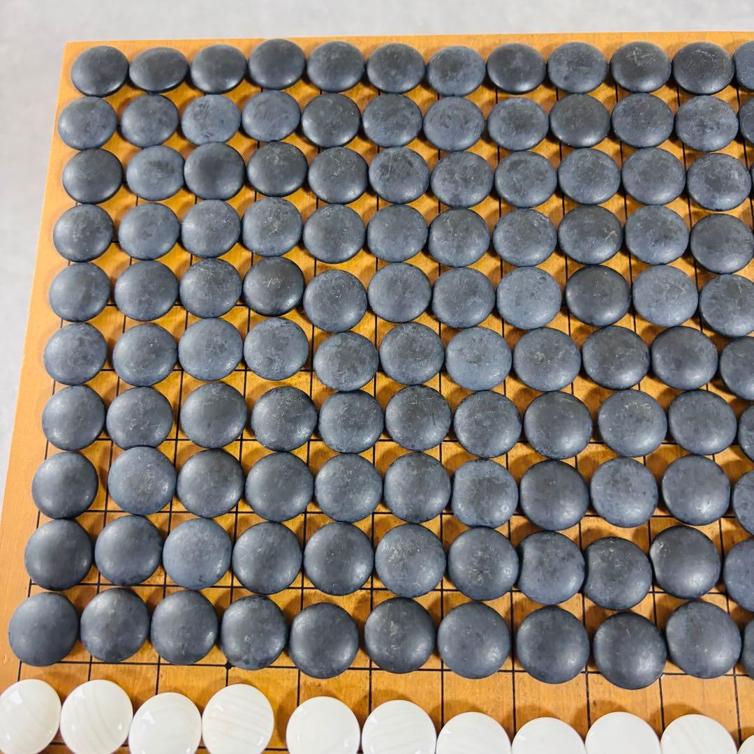 蛤碁石　31号　碁笥　白181個　黒182
